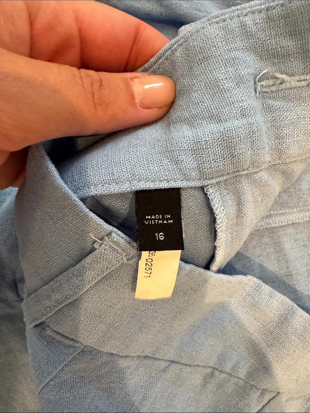 Express Light Blue Women's Linen Pants